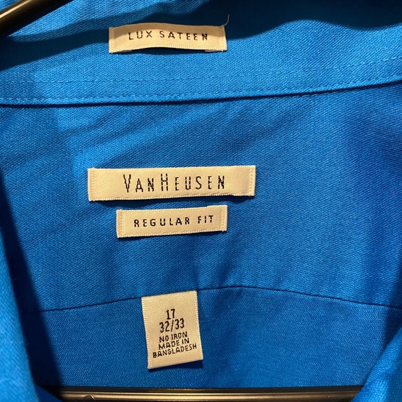 Blue Men’s Dress Shirt - Picture 2 of 2